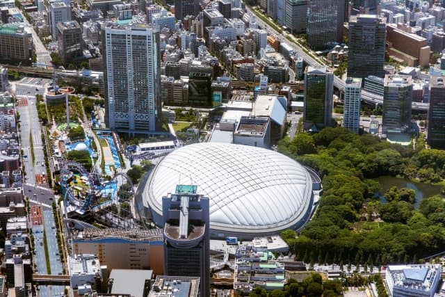 東京ドームの見える周辺風景